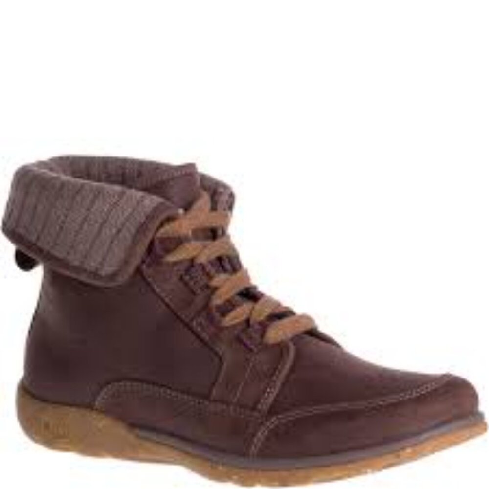 Chaco Women's Brown Mahogany‎ Leather Lace Up Classic Ankle Boot Size 10